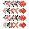 thumbnail image 2 of Soimoi 40Pcs Warli Print Cotton Precut Fabrics For Quilting Craft Strips 2.5 inches Jelly Roll - Orange, 2 of 9