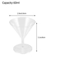 thumbnail image 4 of Copas de Martini 10 piezas Cóctel Desechable Copa de Vino Espesar ABS, 4 of 6