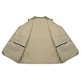 thumbnail image 5 of UTTOASFAY Men's Outdoor Vest Leisure Jacket Lightweight Vest with Zip Many Pockets Khaki 12(XXL), 5 of 9