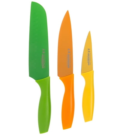 Tomodachi (Set of 3) Japanese Kitchen Knife Set & Sheathes: Chef, 7