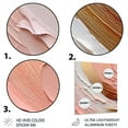 thumbnail image 3 of Designart "Spiral Radiance Peach Gold Brilliance" Abstract Spirals Metal Wall Decor, 3 of 5