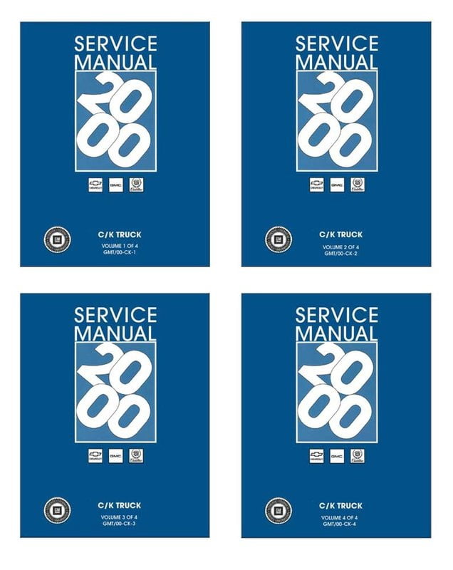 Bishko OEM Repair Maintenance Shop Manual Chevy Truck Gmc C/K Truck 2000 -  Walmart.com