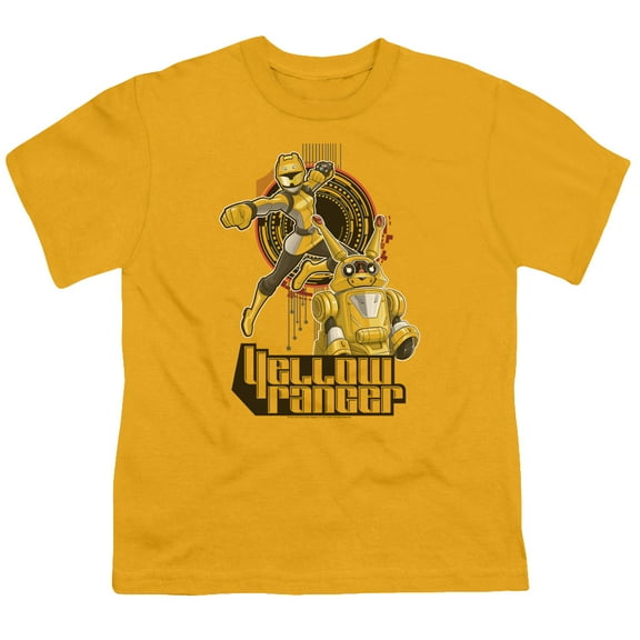 Power Rangers Yellow Ranger Youth 18/1 T-Shirt Gold