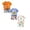 6pcs Baby Boys Summer Outfits-Orange+Light Blue+Beige, variant on Gerichy Toddler Boys 6 Pieces T-shirts and Shorts Summer Outfit 3 6 12 18 24 Months 2T 3T Cartoon Shirt Short Set