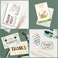 thumbnail image 4 of 9pcs Thank You Cards Multipack Retro Flower Theme Greeting Cards with Envelopes for Wedding Bridal Shower Birthday Christmas Thanksgiving Day, 4 of 6