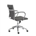 thumbnail image 3 of Eurostyle Axel Chaise Basse de Bureau avec des Bras en Gris, 3 of 4
