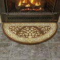 thumbnail image 4 of Minuteman International Tapis de Cheminée Oriental Demi-Rond, Café, 4 of 6