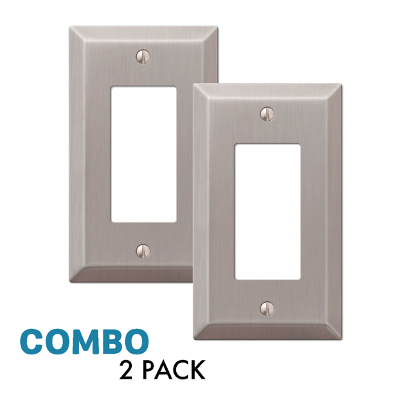 silver light switch plates