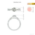 thumbnail image 6 of ANGARA Natural 0.75 Ct. Diamond Solitaire Engagement Ring in 14K White Gold for Women (Ring Size: 12), 6 of 11