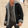 thumbnail image 2 of Vedolay Winter Coats for Men Open Front Cardigan Blazer Jacket Jacket Coat Clothes Grey,S, 2 of 5