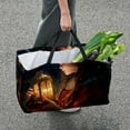 thumbnail image 7 of Christmas Large Capacity Reinforced Oxford Cloth Storage Bin - Reusable, Foldable Picnic Baskets, Decorative Box, and Tote Bag, 7 of 7