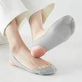 thumbnail image 2 of Calcetines antideslizantes de tacón alto Sonducket 2 Piezas para mujer Blanco, 2 of 6