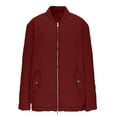 thumbnail image 6 of Women's Diamond Quilted Crop Jackets Lightweight Casual Bomber Jacket Warm Winter Zip Up Short Coats with Pockets, 6 of 6