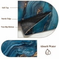 thumbnail image 6 of 2.7'x5' Area Rugs, Teal Ombre Indoor Outdoor Area Rug for Living Room Bedroom, Marble Modern Abstract Ink Painting Washable Bathroom Rugs Kitchen Floor Carpet Mats Home Decor Aesthetic, 6 of 8