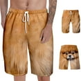 thumbnail image 2 of Toimothcn Mens Shorts Funny Dog Printed Shorts Stretchy Waist Drawstring Soft Breathable Homewear Shorts Comfy Summer Clothes, 2 of 7