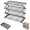 Black, variant on NOVELAR 4-Tier Foldable Baking Rack, Iron Construction, Stackable with Lock for Stability, Ideal for Drying Dishes or Organizing Cosmetics and Toiletries