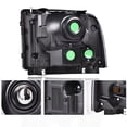 thumbnail image 2 of CROSSDESIGN Smoke Excursion Halo DRL Headlights Fit for 1999-2004 Ford F-250 F-350 Super Duty, 2 of 9