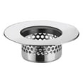 thumbnail image 5 of Bathtub Drain Cover, Bathroom Sink Strainer, Drain Hair Catcher for Bathtub Laundry Utility Sink, Silver, 3-Pack, 5 of 7