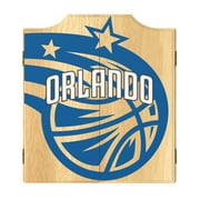 Orlando Magic Fade Dart Board Cabinet Set with 6 Steel Tip Darts