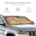 thumbnail image 3 of Kdxio Vintage Map Of The World Print Windshield Sun Shade, Foldable Sun Blocker for Car,Truck,SUV Automotive Interior Sun Protection,Reflective Shade for Front Windshield(Medium), 3 of 7