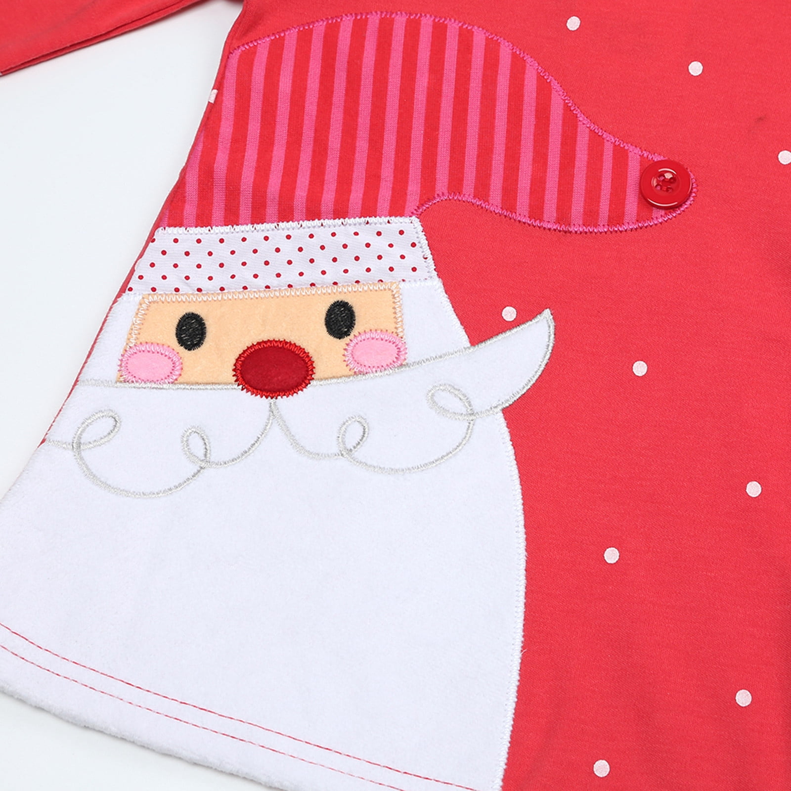 Robe De Princesse De Noël Pour Fille - Motif Père Noël - Taille 0 à 7 Ans - Pour Fêtes Et Occasions Spéciales