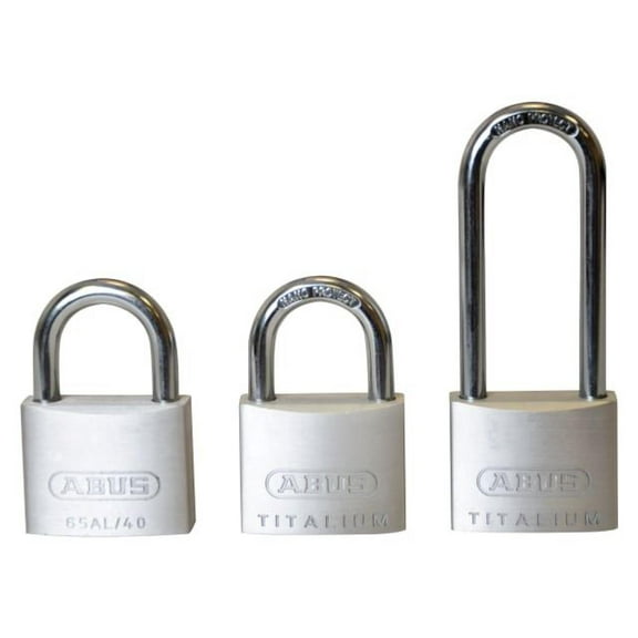 ABUS - 64TI/40mm TITALIUM™ Padlock Triple Pack (1 Long Shackle)