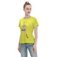 thumbnail image 4 of T-Shirt Basique à Manches Courtes pour Femmes Sailor Moon Lièvre Lunaire, 4 of 6