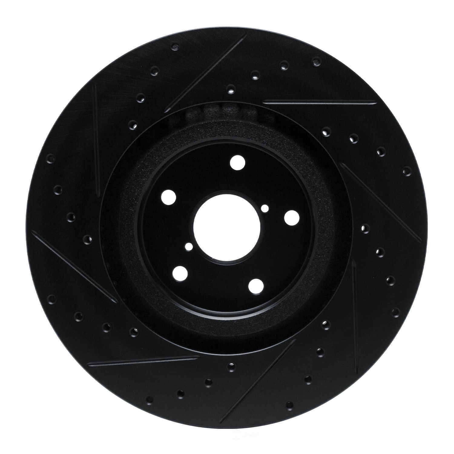Dynamic Friction Company 633-13043R DFC Brake Rotor - Drilled And Slotted - Black