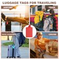 thumbnail image 6 of Uxcell Luggage Tags, PU Leather Travel Luggage Tags Identifier Suitcase Labels for Baggage Privacy Protection Accessories Ships Red, 6 of 7