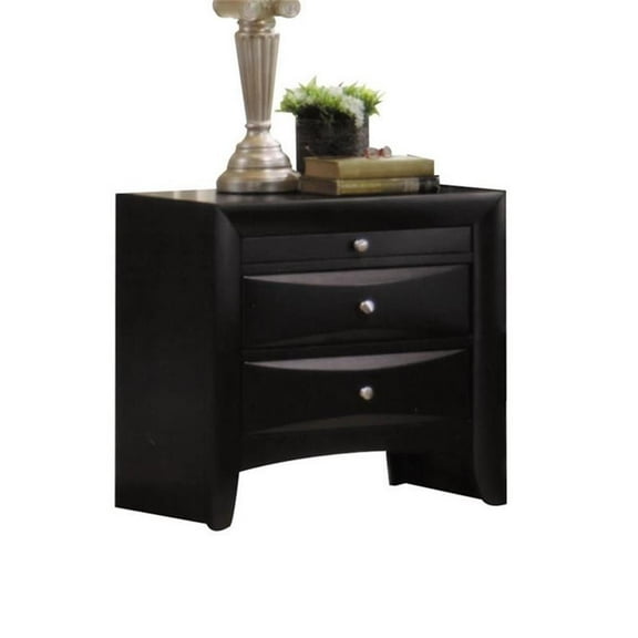 Kingfisher Lane Nightstand in Black