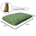 thumbnail image 2 of Antique Oriental Pet Bed, Oriental Style Retro Bohemian Middle Eastern Folk Ethnic Pattern, Resistant Pad for Dogs and Cats Cushion with Removable Cover, 24" x 39", Teal Yellow Green, by Ambesonne, 2 of 4