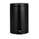 thumbnail image 3 of Cubo de basura redondo negro mate con tapa, tipo pedal, para limpieza del hogar, cocina, sala de estar, hotel, 3 of 5