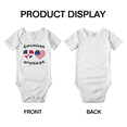 thumbnail image 3 of Dominican American Flag Two Hearts Baby Bodysuit Newborn Clothes Outfits (White, 12-18 Months), 3 of 5