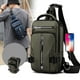 thumbnail image 2 of Bolso de pecho multifuncional para hombre, moderno bolso cruzado informal para hombro, mochila pequeña de tela espacial impermeable, 2 of 6