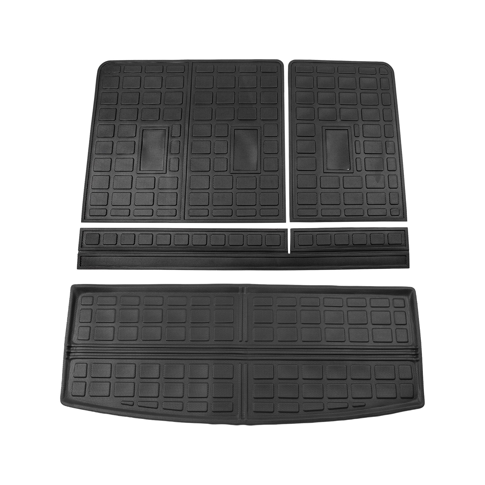 Liner GMC Accessories Protector Trunk Yukon Back Chevrolet (Trunk Cargo Cover 2022 2022-2023 Mats) Tahoe Weather Tahoe TPE Mat Mat+Backrest Cargo Fit Mat Chevy Seat All