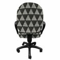 thumbnail image 3 of Geometric Office Chair Slipcover, Modernistic Repeating Triangular Pattern with Half Tone Dots Print, Protective Stretch Decorative Fabric Cover, Standard Size, Charcoal Grey and Ivory, by Ambesonne, 3 of 5