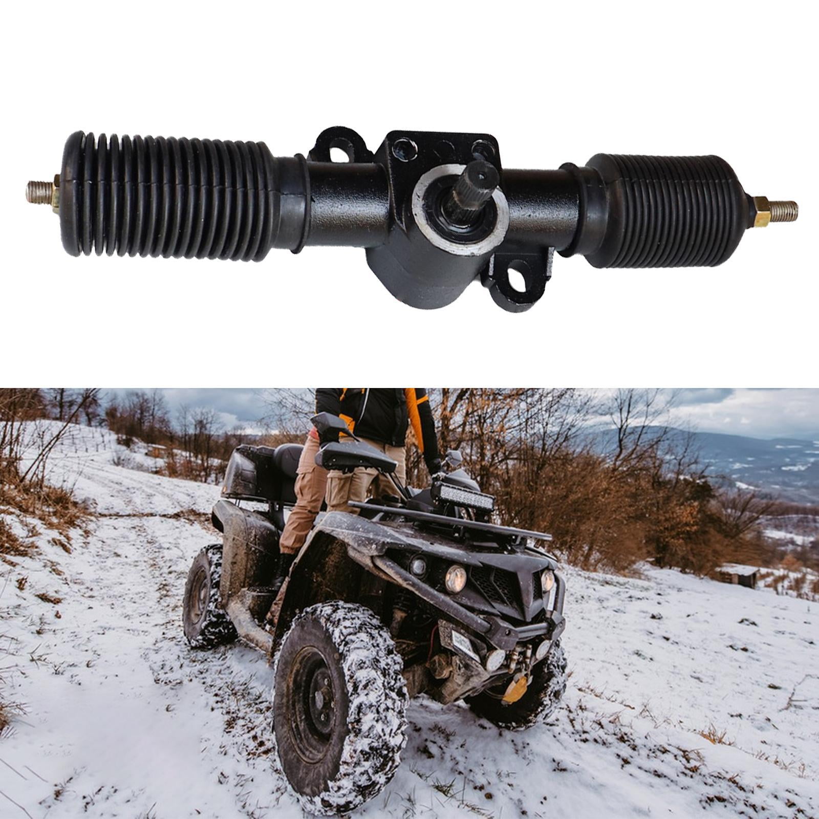 simhoa Power Steering Gear Pinion Assy Go Kart Accessories Steering Box Assembly for UTV Buggy Motorcycle ATV Karting Quad Bike 325mm A