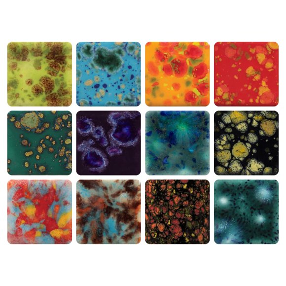 Esmaltes para cerámica Mayco Jungle Gems, set de 12 pintas, cono 06-10