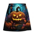 thumbnail image 6 of Halloween Pumpkins Skirt Women The Great Pumpkin Trendy Mini Skirts High-waisted Print Str, 6 of 7