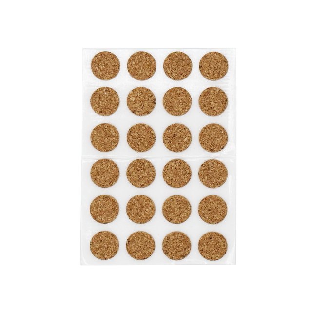 Protectores de corcho Rocky Mountain Goods de 1,3 cm autoadhesivos, paquete de 24