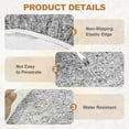 thumbnail image 3 of Round Table Cover, Round Fitted Tablecloth with Elastic Edge Picnic Table Cloth for Patio Dining Camping Outdoor Fits 28"-35", Gray, 3 of 6