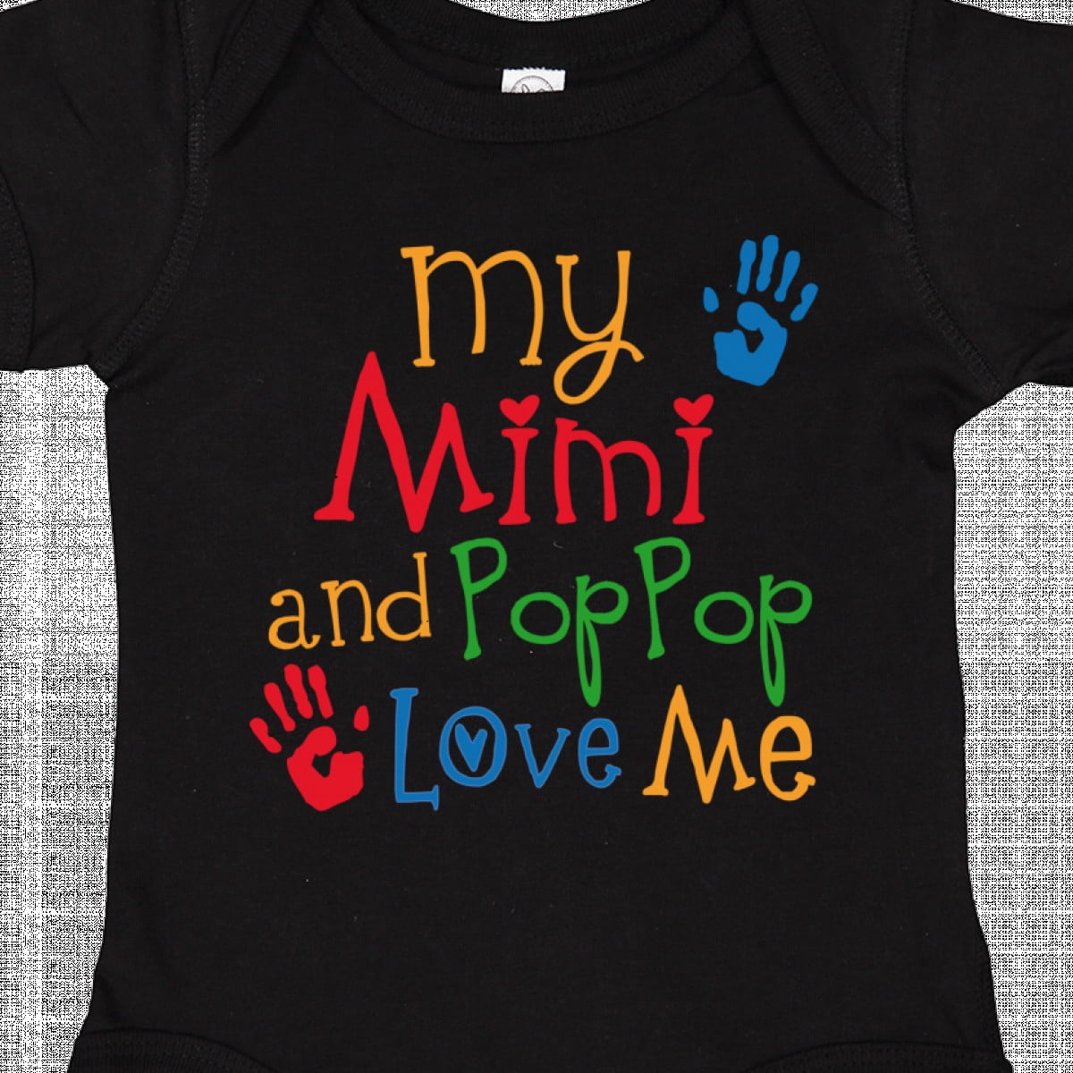 Inktastic Mimi and Poppop Love Me Boys or Girls Baby Bodysuit