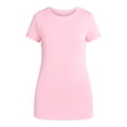 thumbnail image 5 of Time and Tru Women's Maternity Non Shirred Tee with Short Sleeves, Sizes S-XXL, 5 of 5