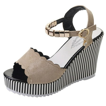 

Fashion Womens Casual Shoes Breathable Wedges Thick Soled Outdoor Leisure Sandals