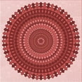 thumbnail image 1 of Ahgly Company Machine Washable Indoor Square Transitional Light Coral Pink Area Rugs, 5' Square, 1 of 7