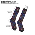 thumbnail image 5 of Fotbe Colorful Shells print Women's Men's Novelty Crew Socks Cotton Socks Knee High Socks for Walking,Running,Nurses,Pregnancy, 5 of 9