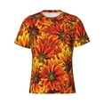 thumbnail image 3 of Naloa Sunflower4 Men's T-Shirt Sport T-shirt Men's Basic Tee Casual Men's Shirt, Round Neck, Short Sleeves - XX-Large, 3 of 5