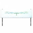 thumbnail image 3 of Dragonfly Headboard, Macro Futuristic Digital Winged Bug Made Spots and Dots Insect, Upholstered Decorative Metal Bed Headboard with Memory Foam, King Size, Blue Green, by Ambesonne, 3 of 4