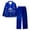 Dark Blue, variant on Tiweut Women's Pajamas Sets Christmas Lapel Long Sleeve Lapel Button Tops and Pants Set Full Print Santa Holiday Ladies Sleepwear Suit,Beige,L