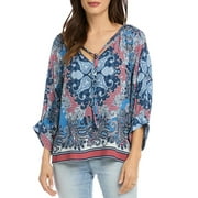 Karen Kane Blouson Sleeve Peasant Top